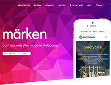 Tablet Screenshot of marken.com.au